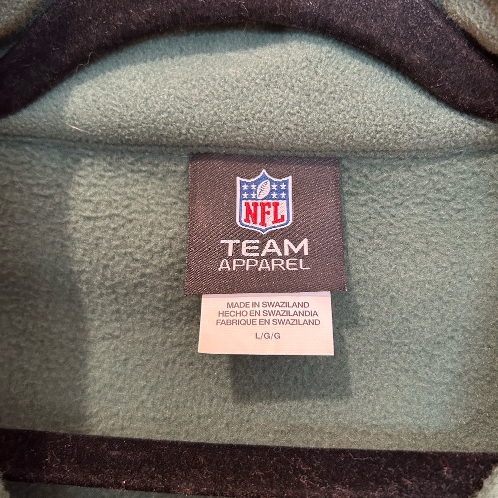 NY Jets Zippered Green Fleece Jacket - Picture 3 of 3